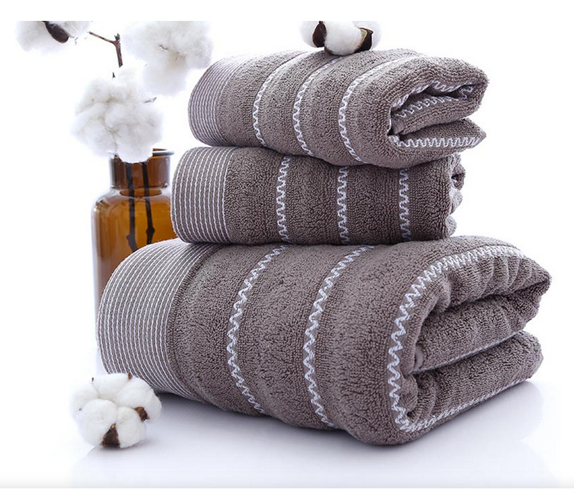 Ownkoti Striped Bath Towel Bathroom Towel Set – Brendaway